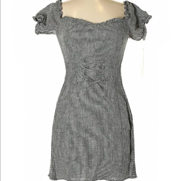 Reformation Miami Mini Dress in gingham NWT - Picture 3 of 4